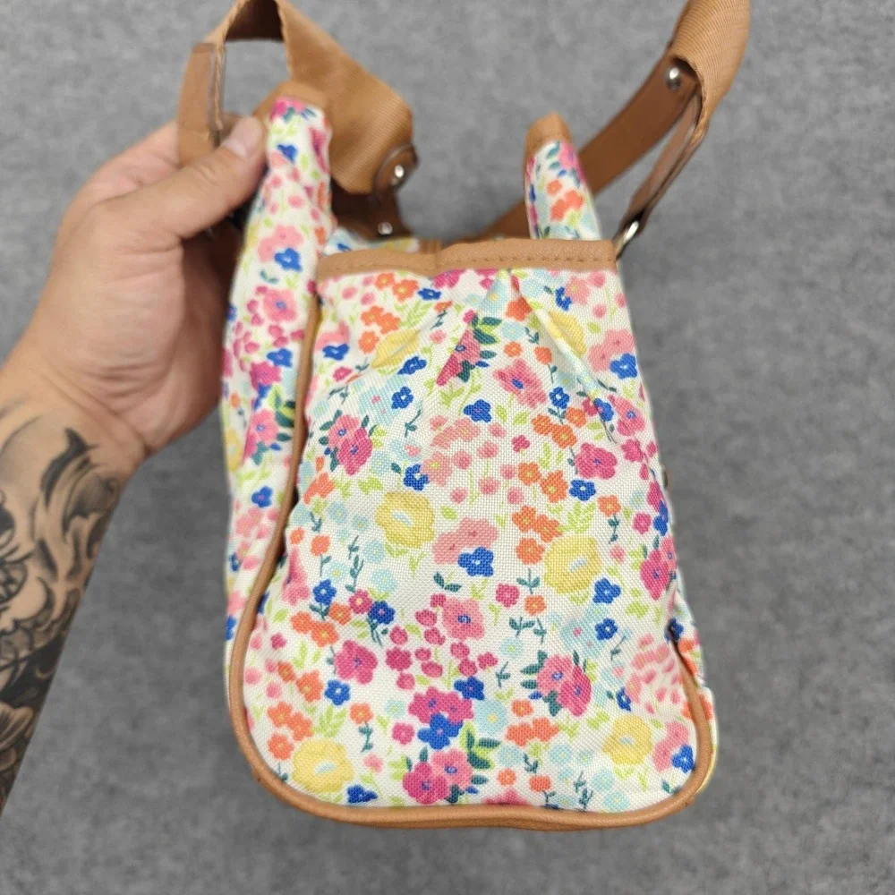 Lily Bloom Satchel Bag Womens Medium Multicolor Floral Landon Karma Bloom New